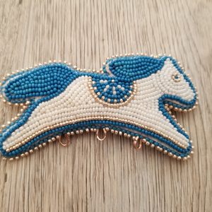 Beaded Horse Pin